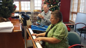 Christmas Party at the Norman Veteran's Center